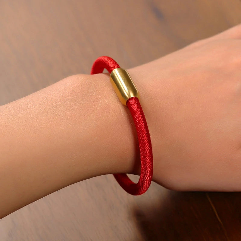 (Finished Goods) Braided Red Lucky String Bracelet
