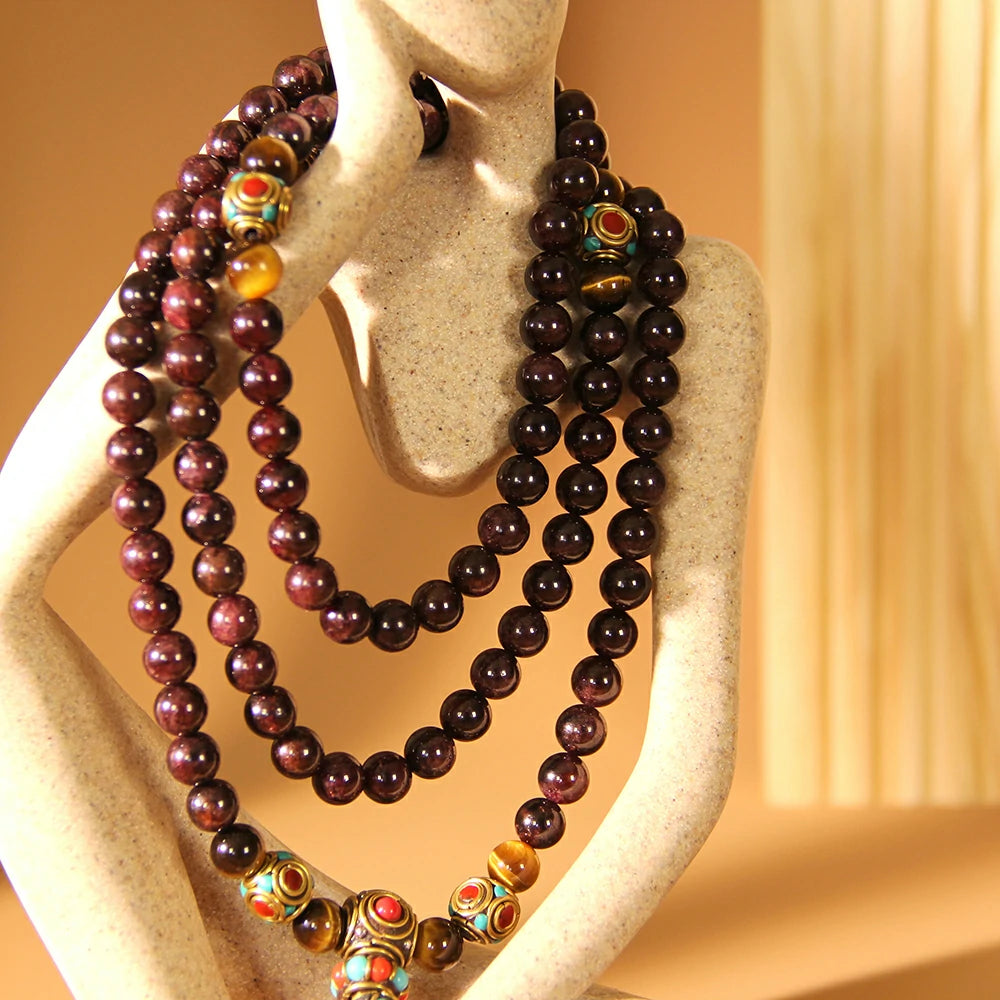 Garnet Mala Beads