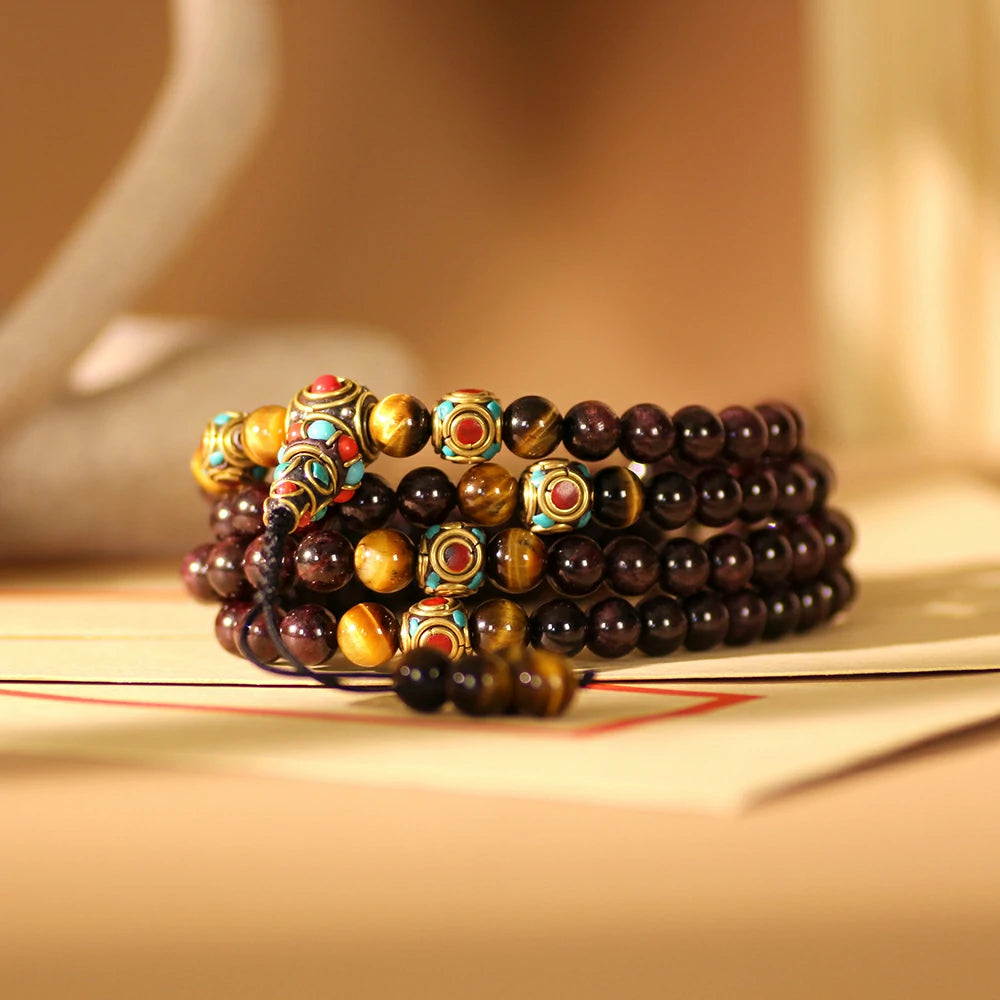 Garnet Mala Beads