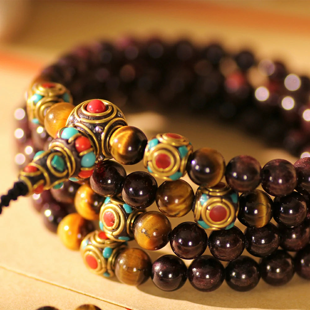 Garnet Mala Beads