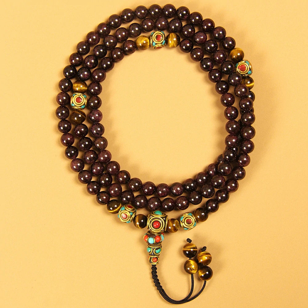 Garnet Mala Beads