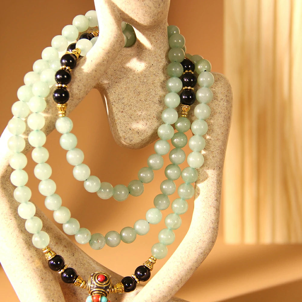 Green Aventurine Mala Beads