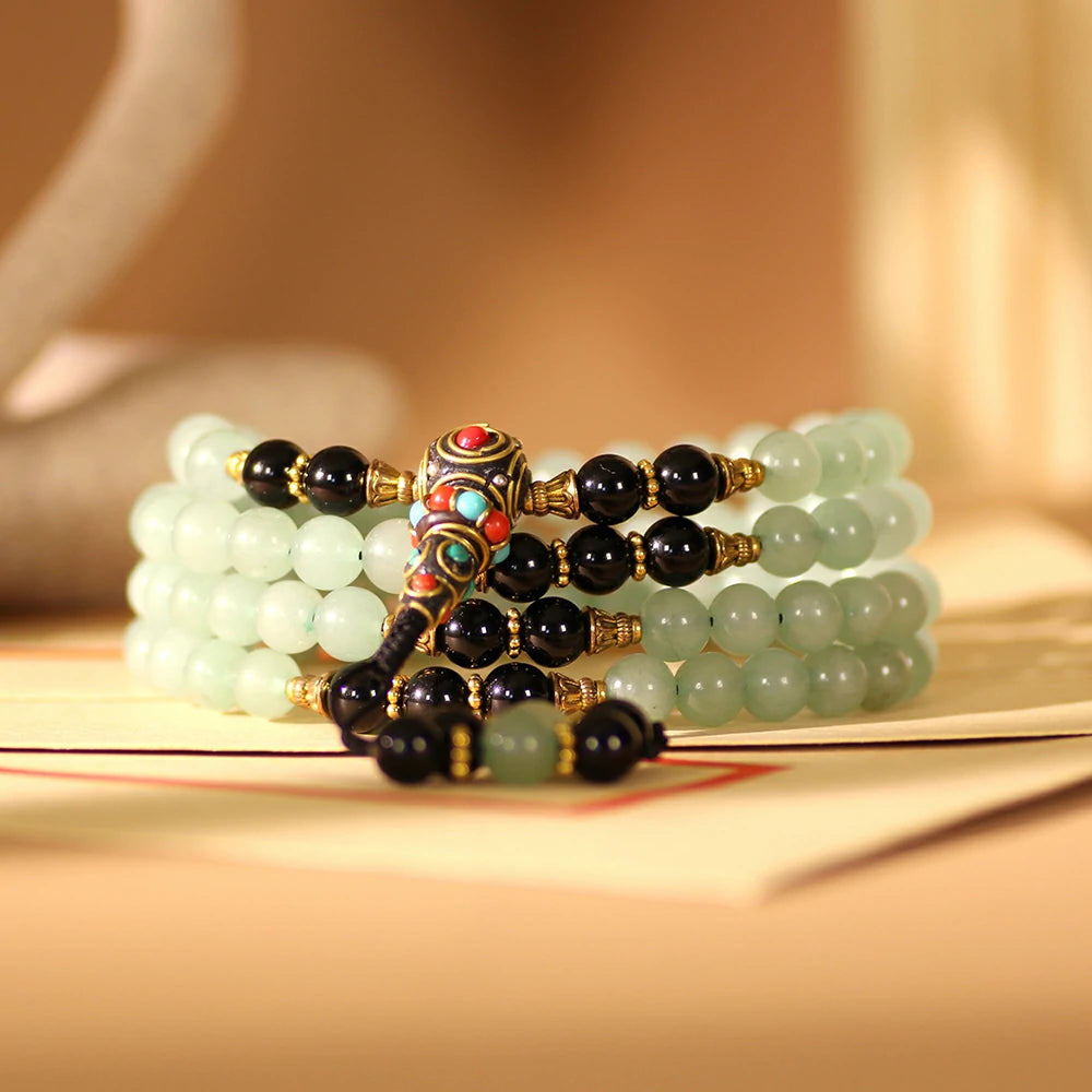 Green Aventurine Mala Beads