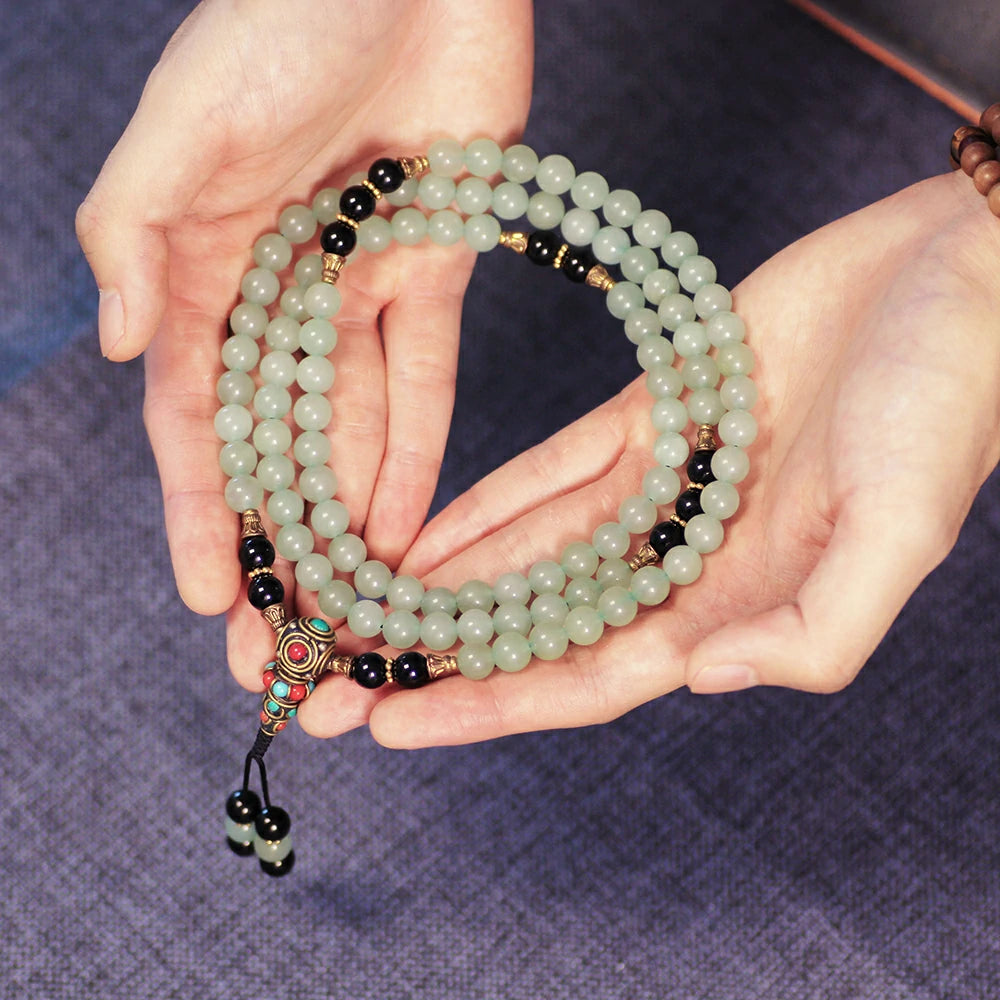 Green Aventurine Mala Beads