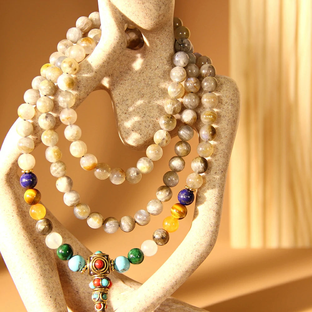 Labradorite Mala Beads