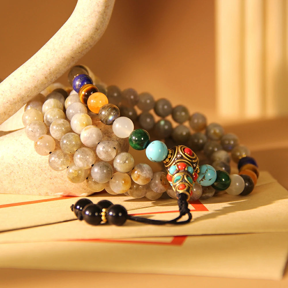 Labradorite Mala Beads
