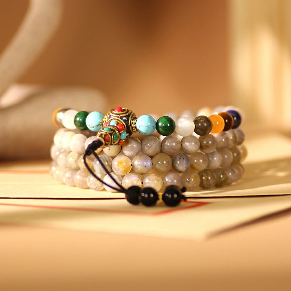 Labradorite Mala Beads