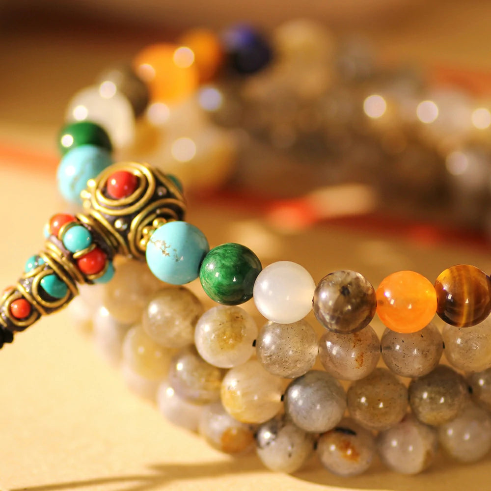 Labradorite Mala Beads