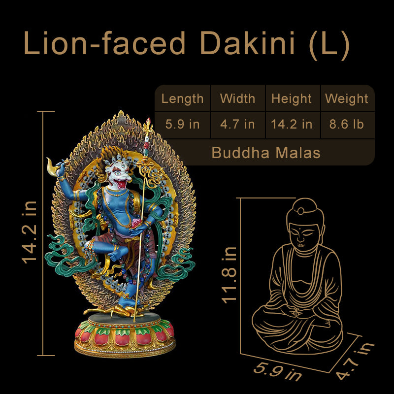 Buddha Statues Simhamukha (Lion-faced Dakini)