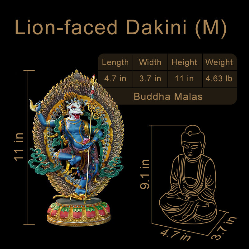 Buddha Statues Simhamukha (Lion-faced Dakini)