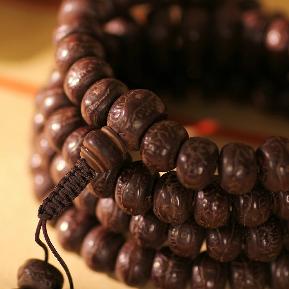 Phoenix Eye Bodhi Seed Mala Beads