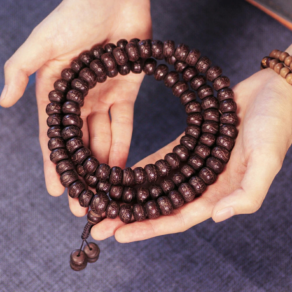 Phoenix Eye Bodhi Seed Mala Beads