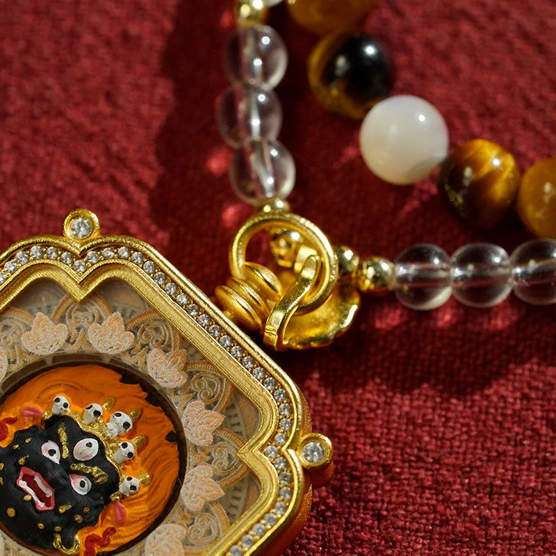 Thangka Paintings Exquisite Square Pendant