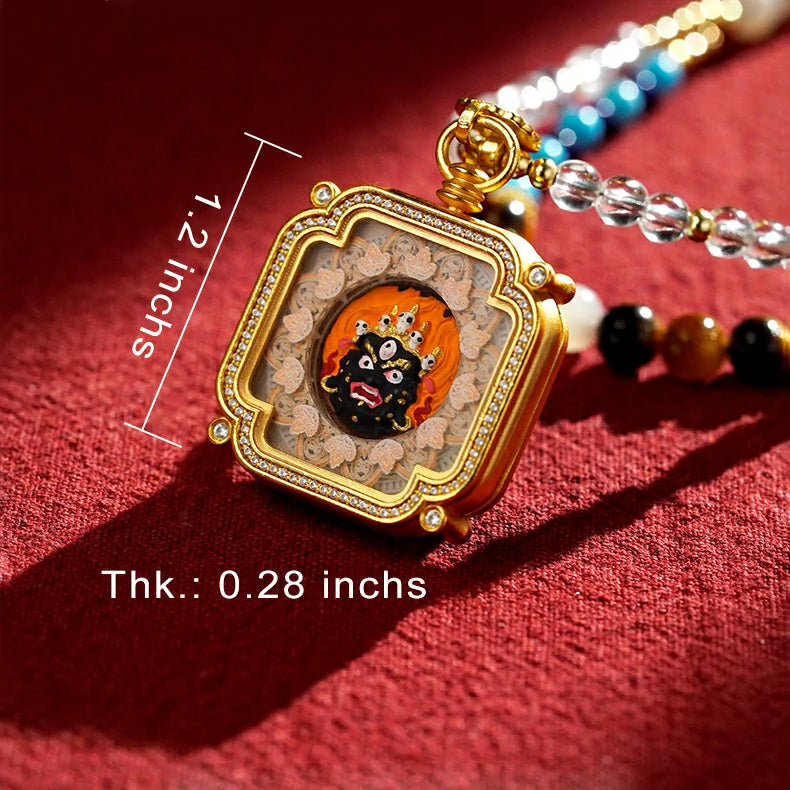 Thangka Paintings Exquisite Square Pendant