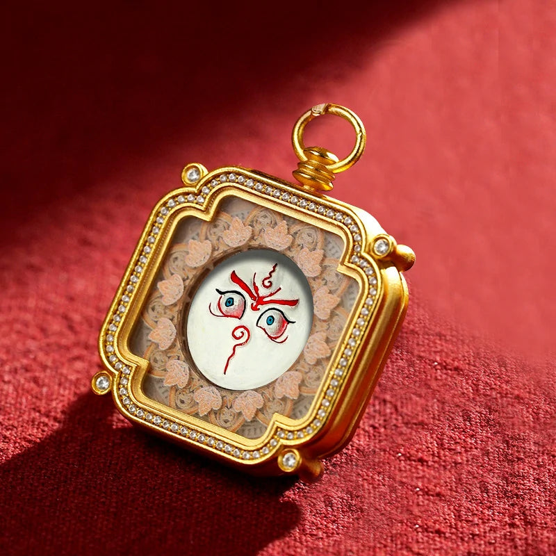 Thangka Paintings Exquisite Square Pendant