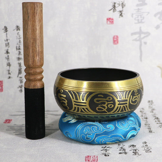Tibetan Eight Character Mantra Singing Bowl