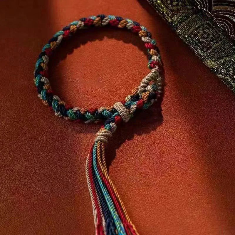 (Finished Goods) Tibetan DIY Hand-woven Adjustable Bracelet
