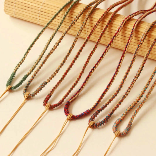(Unfinished Goods) Tibetan DIY Hand-woven Necklace Rope-S59
