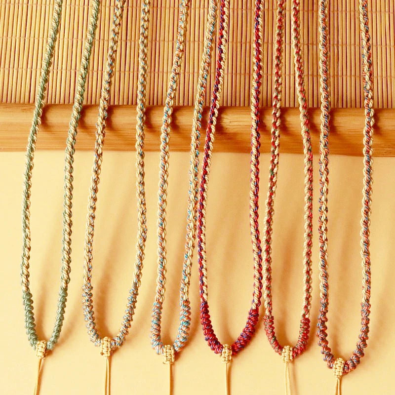 (Unfinished Goods) Tibetan DIY Hand-woven Necklace Rope-S59