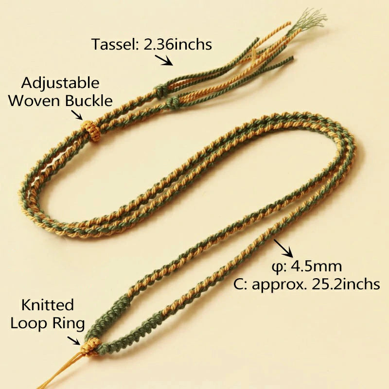 (Unfinished Goods) Tibetan DIY Hand-woven Necklace Rope-S59