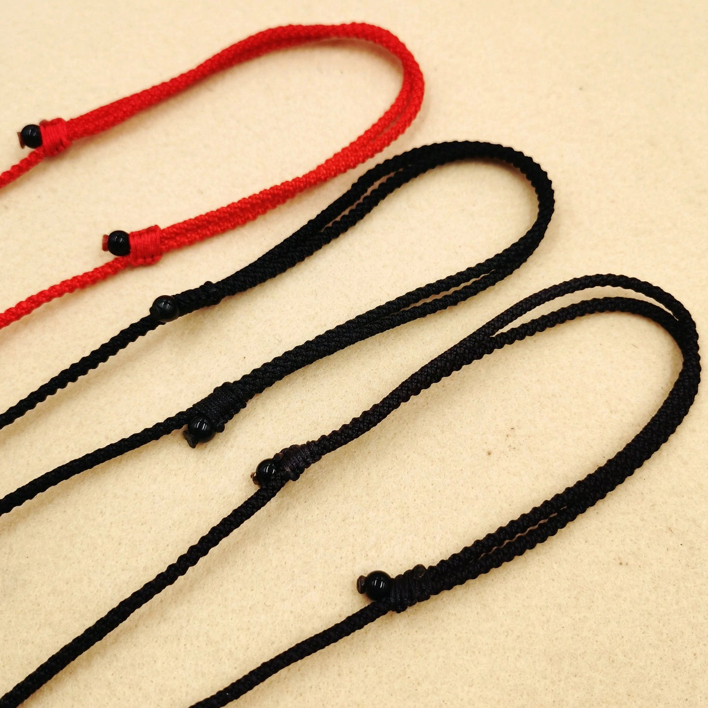 (Unfinished Goods) Tibetan DIY Hand-woven Necklace Rope Thread Golden Knot