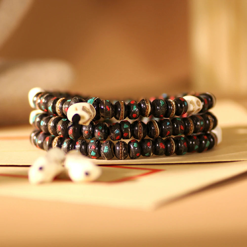 Tibetan Yak Bone Mala Beads