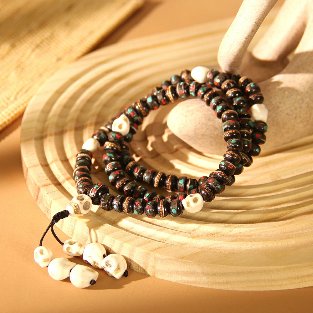 Tibetan Yak Bone Mala Beads