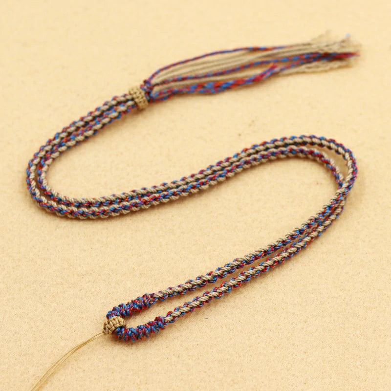 (Unfinished Goods) Tibetan DIY Hand-woven Necklace Rope-S59
