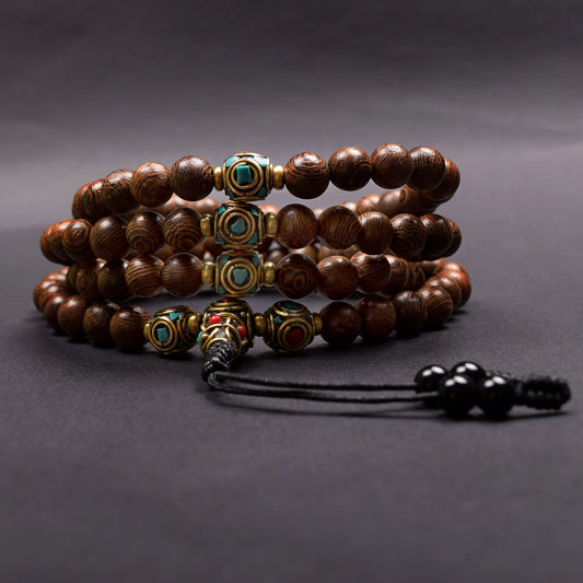 Wenge Wood Strength & Spiritual Balance Mala