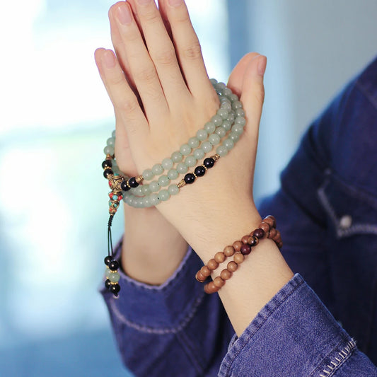 Green Aventurine Mala Beads