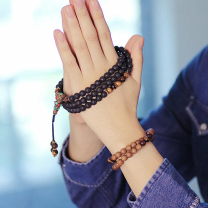 Lava Rock Mala Beads