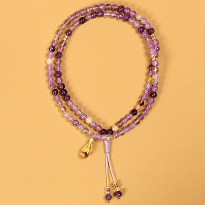 Lavender Amethyst Mala Beads
