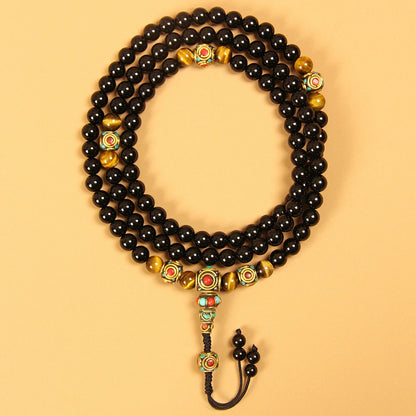 Obsidian Mala Beads