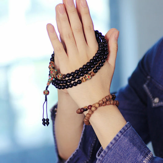 Obsidian Mala Beads