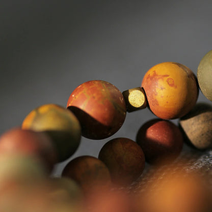 Picasso Jasper Stone Double Layer Bracelet