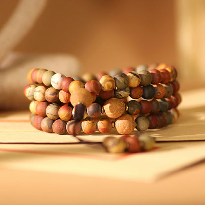 Picasso Jasper Stone Mala Beads