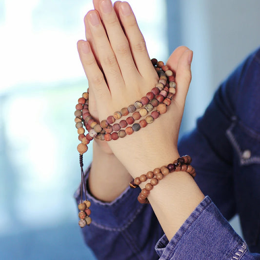 Picasso Jasper Stone Mala Beads
