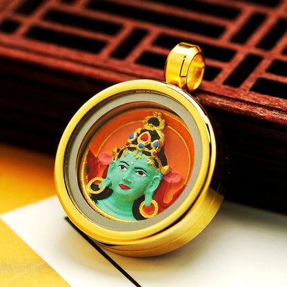 Thangka Paintings Exquisite Round Pendant