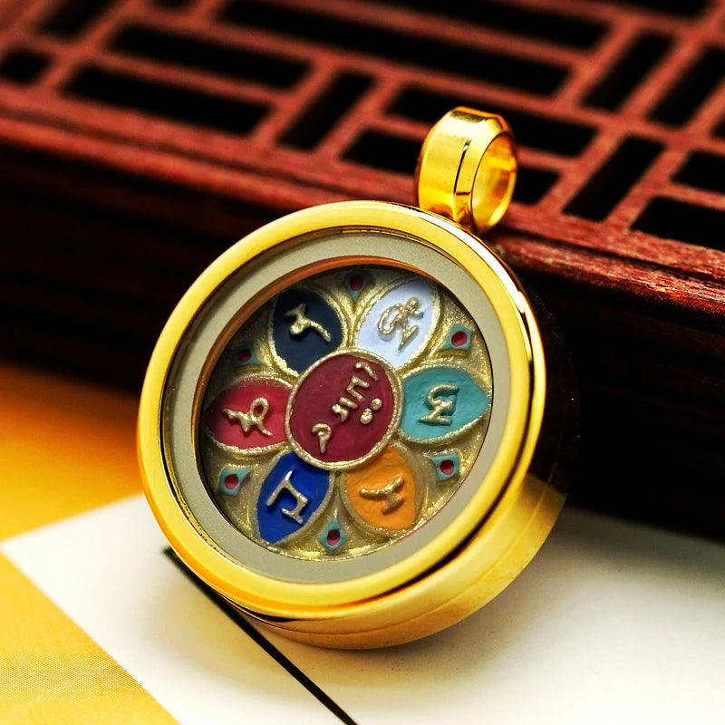 Thangka Paintings Exquisite Round Pendant