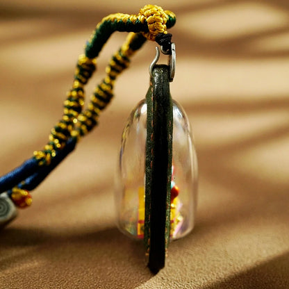 Thangka Hand-painted Handcrafted 3D Buddha Pendant Set