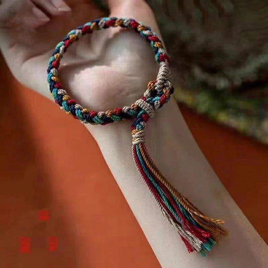 (Finished Goods) Tibetan DIY Hand-woven Adjustable Bracelet