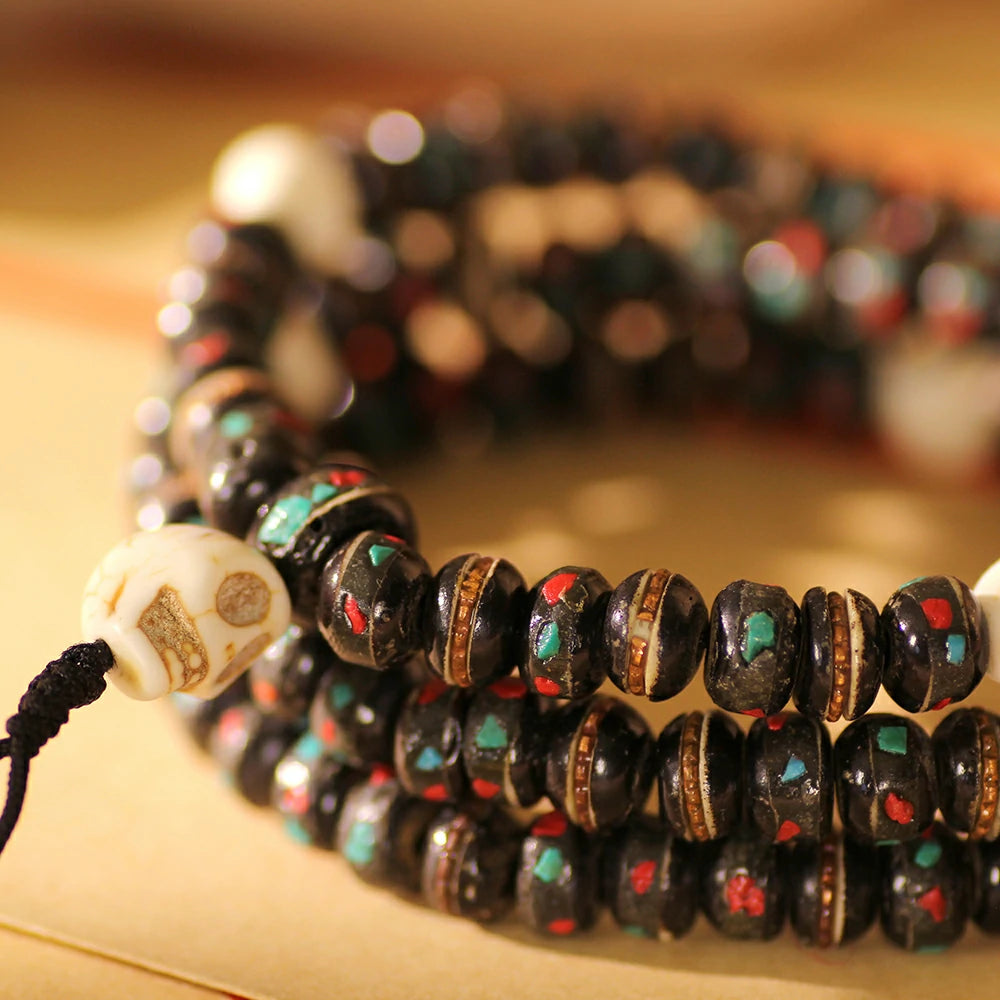 Tibetan Yak Bone Mala Beads