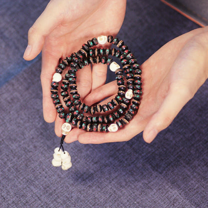 Tibetan Yak Bone Mala Beads