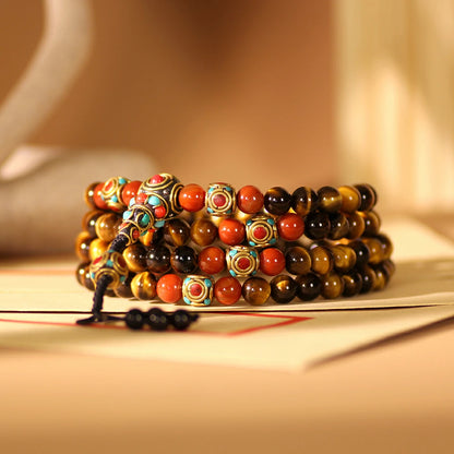 Yellow Tiger Eye Mala Beads
